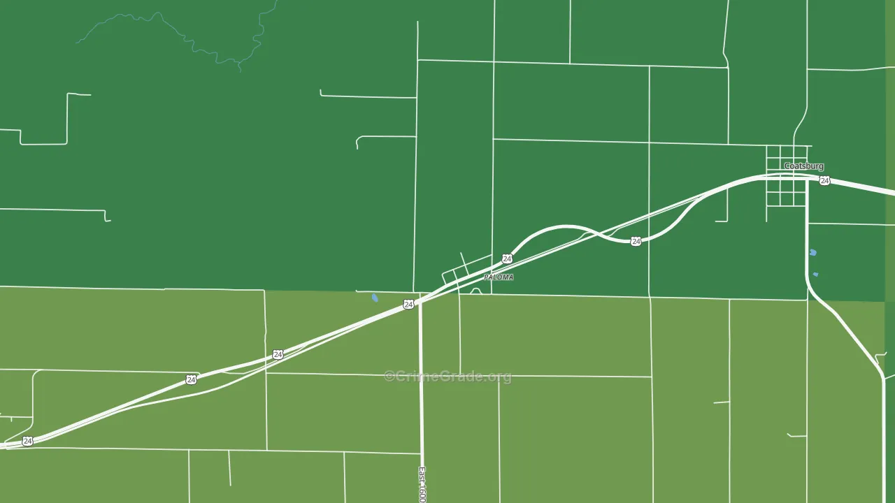 62359, IL Map of Drug-Related Crime Rates