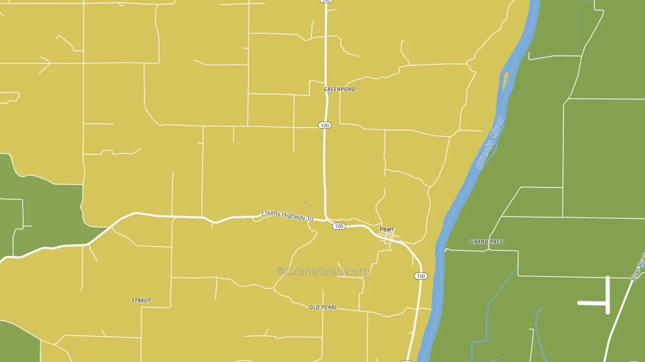 62361, IL Map of Drug-Related Crime Rates
