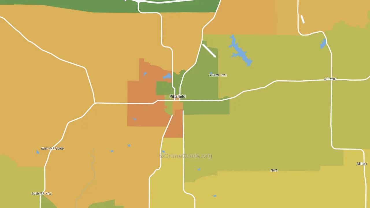 62363, IL Map of Drug-Related Crime Rates