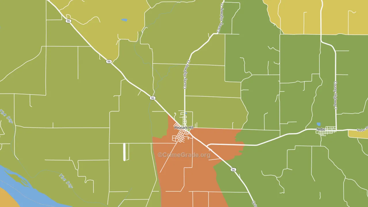62366, IL Map of Drug-Related Crime Rates