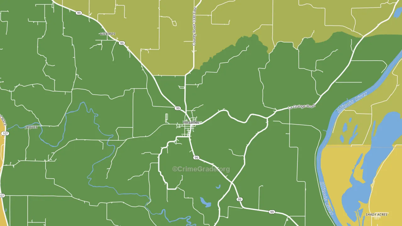 62378, IL Map of Drug-Related Crime Rates