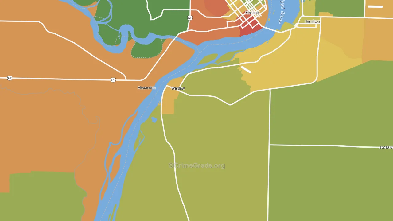 62379, IL Map of Drug-Related Crime Rates