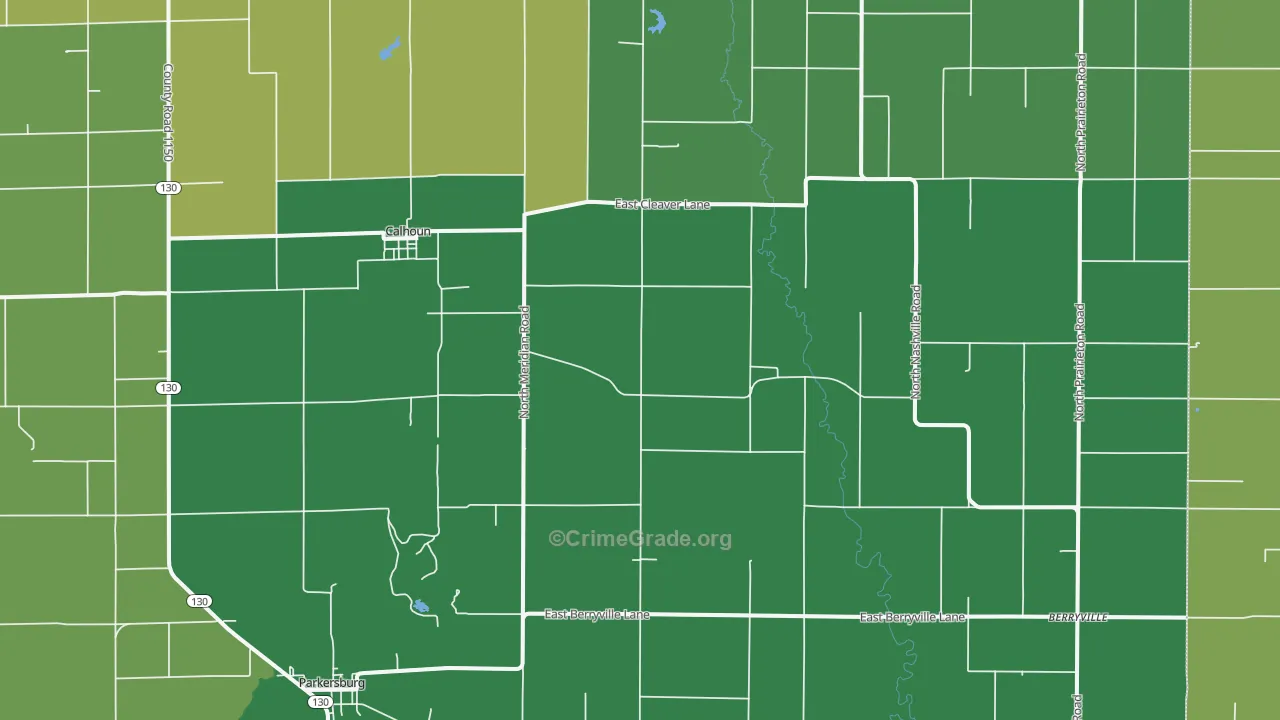 62419, IL Map of Drug-Related Crime Rates