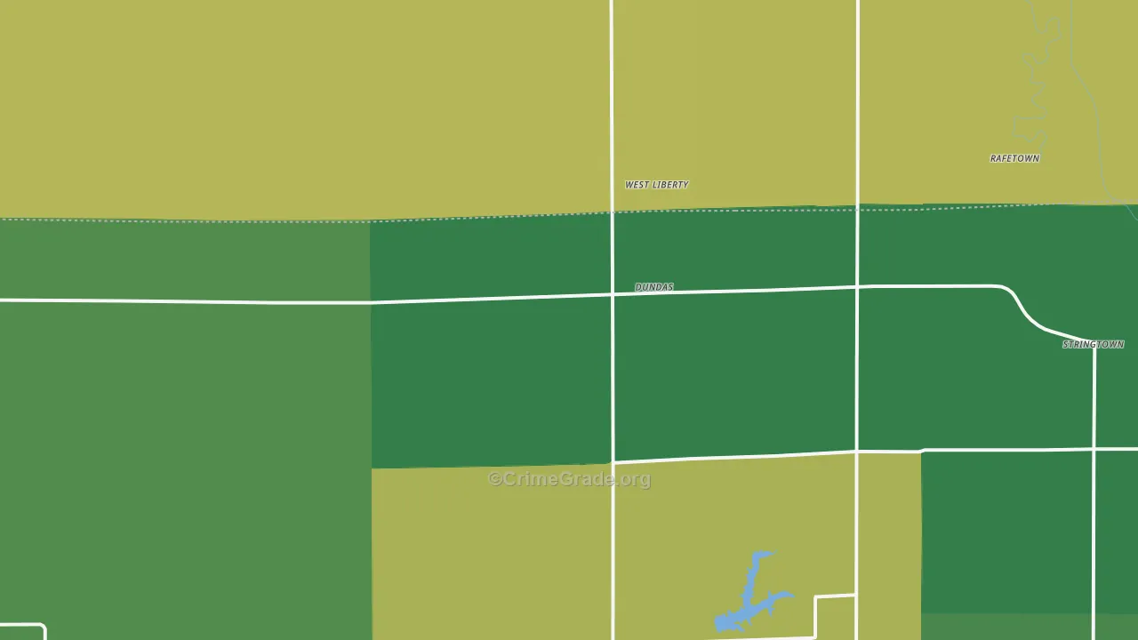 62425, IL Map of Drug-Related Crime Rates