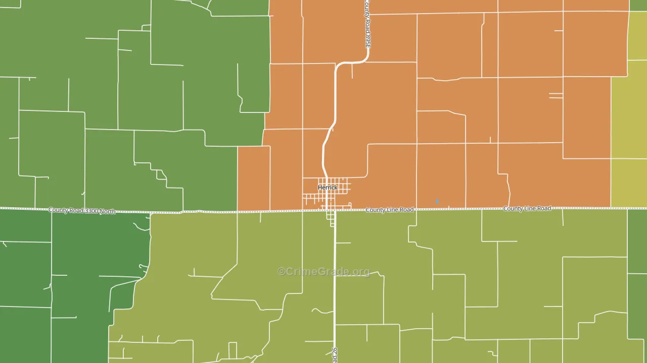 62431, IL Map of Drug-Related Crime Rates
