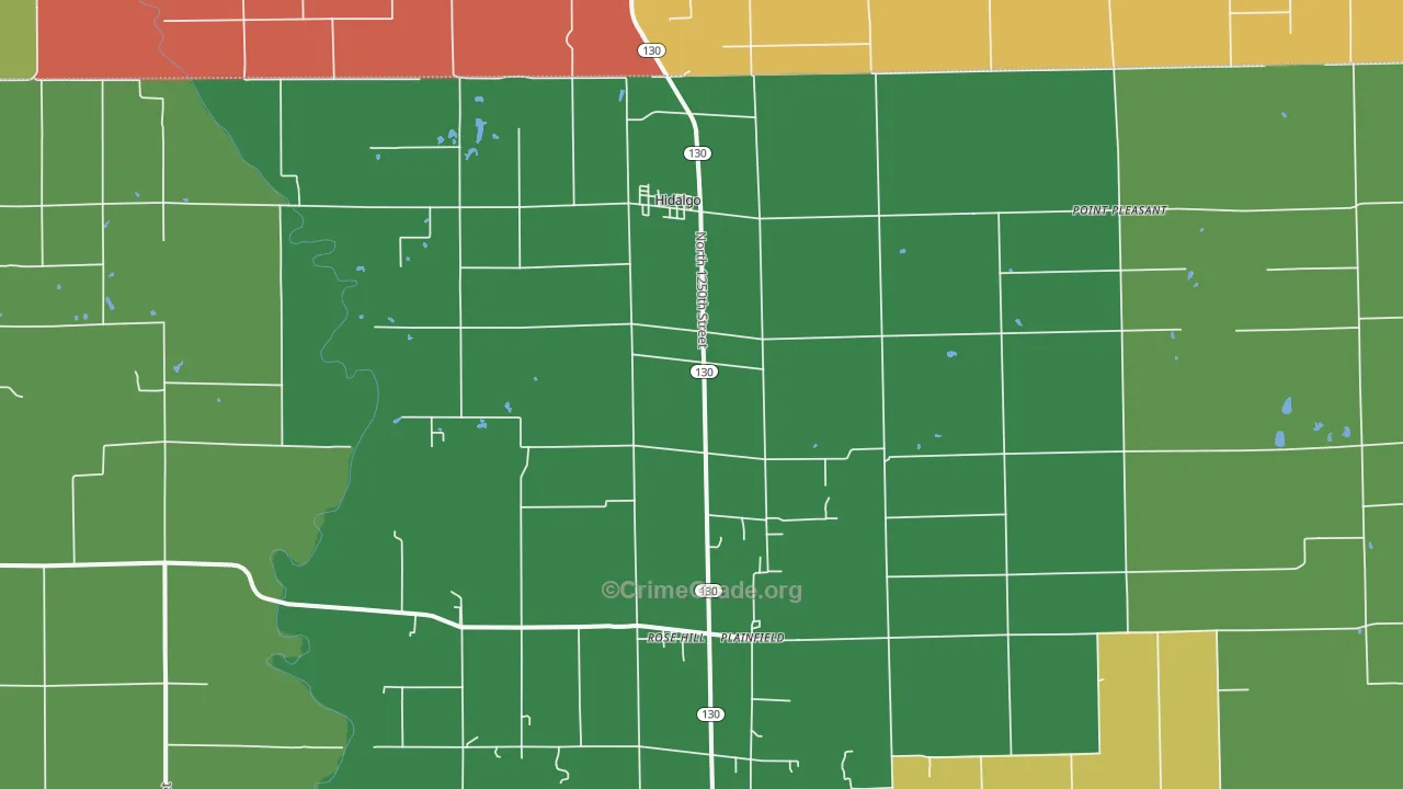 62432, IL Map of Drug-Related Crime Rates