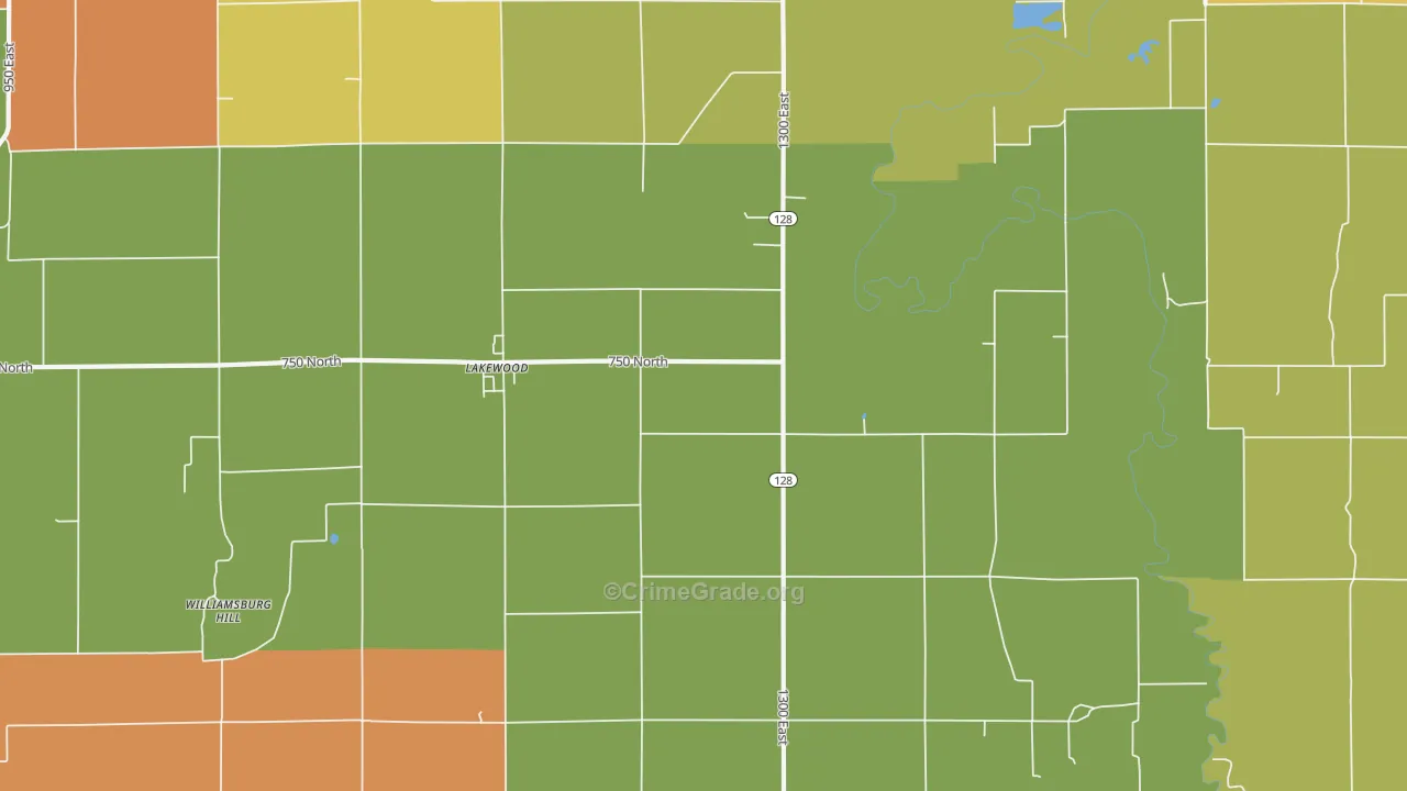 62438, IL Map of Drug-Related Crime Rates