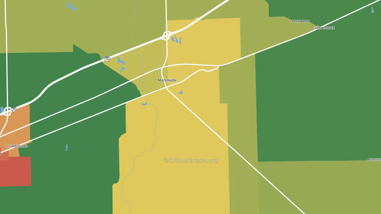 62442, IL Map of Drug-Related Crime Rates