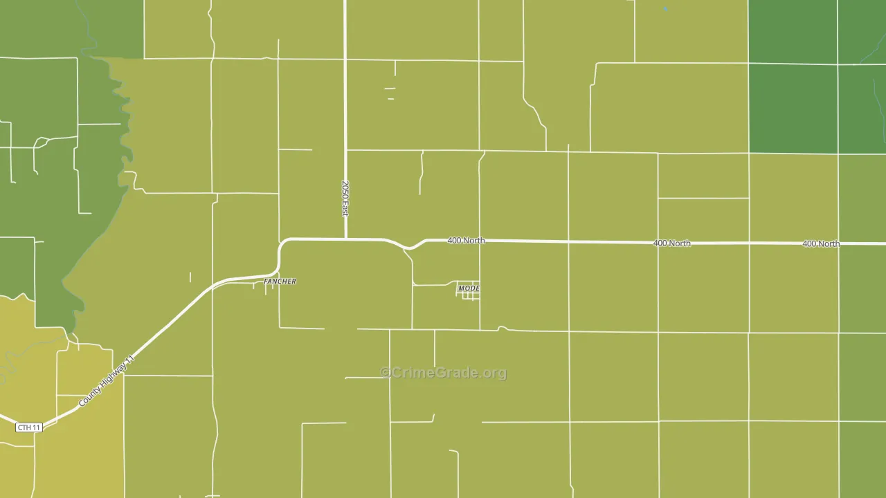 62444, IL Map of Drug-Related Crime Rates