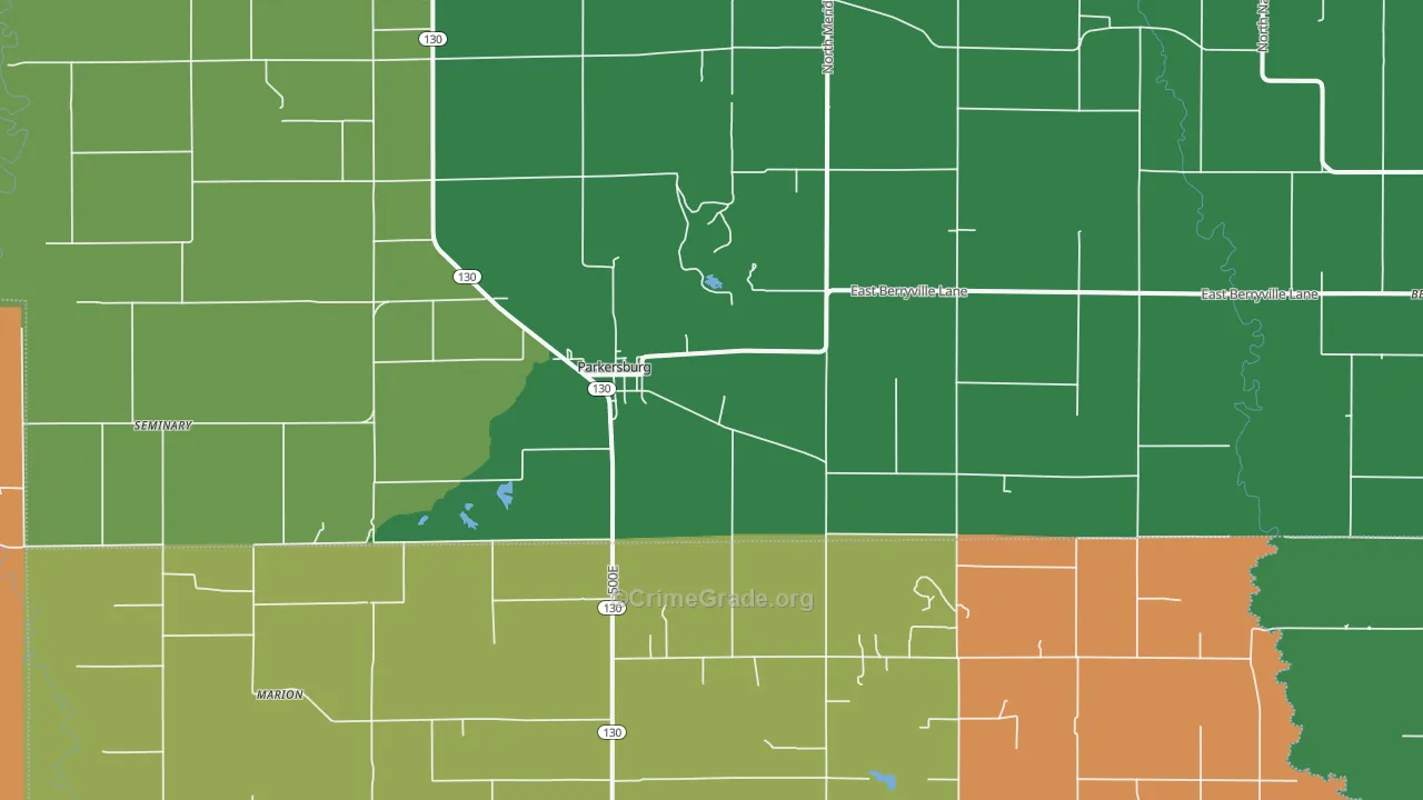 62452, IL Map of Drug-Related Crime Rates