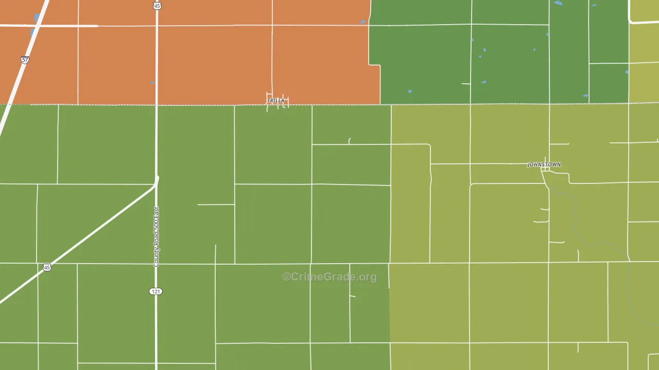 62469, IL Map of Drug-Related Crime Rates