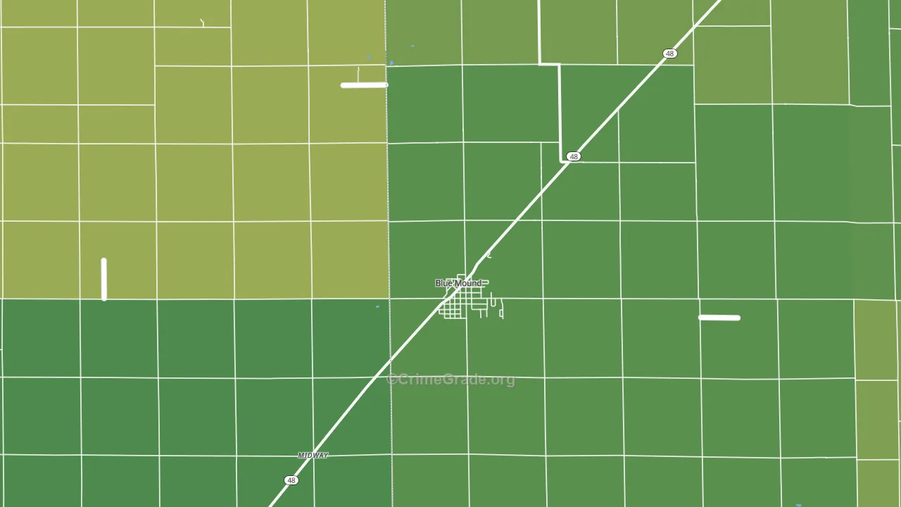 62513, IL Map of Drug-Related Crime Rates