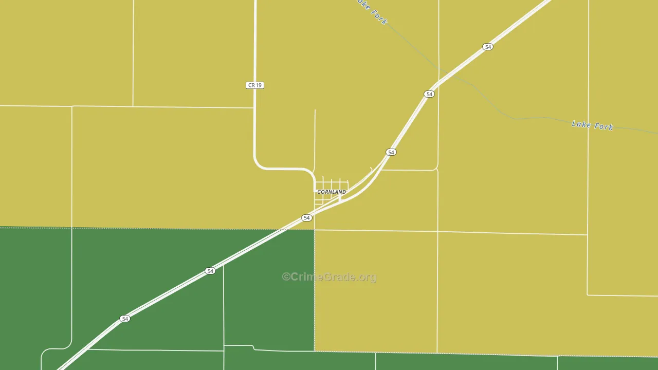 62519, IL Map of Drug-Related Crime Rates
