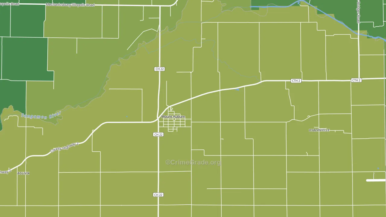 62547, IL Map of Drug-Related Crime Rates