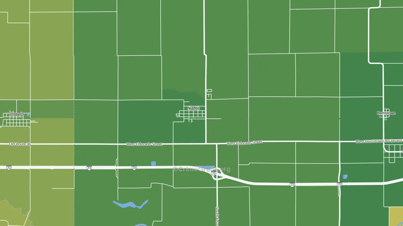 62551, IL Map of Drug-Related Crime Rates