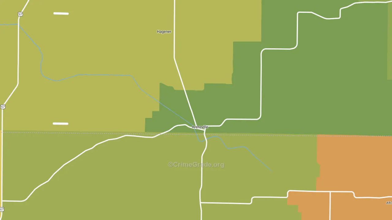 62611, IL Map of Drug-Related Crime Rates
