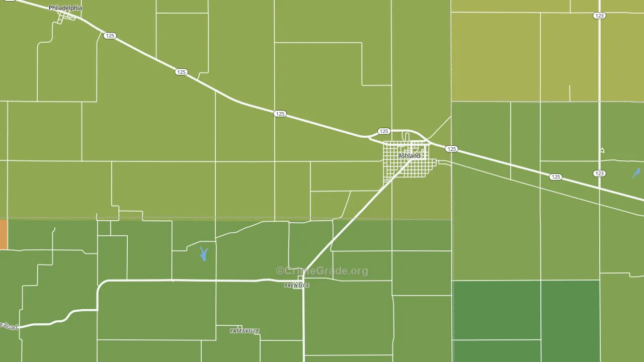 62612, IL Map of Drug-Related Crime Rates
