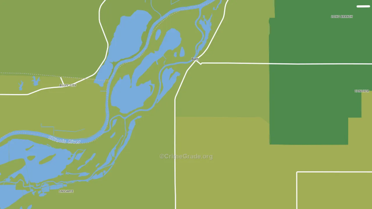 62617, IL Map of Drug-Related Crime Rates