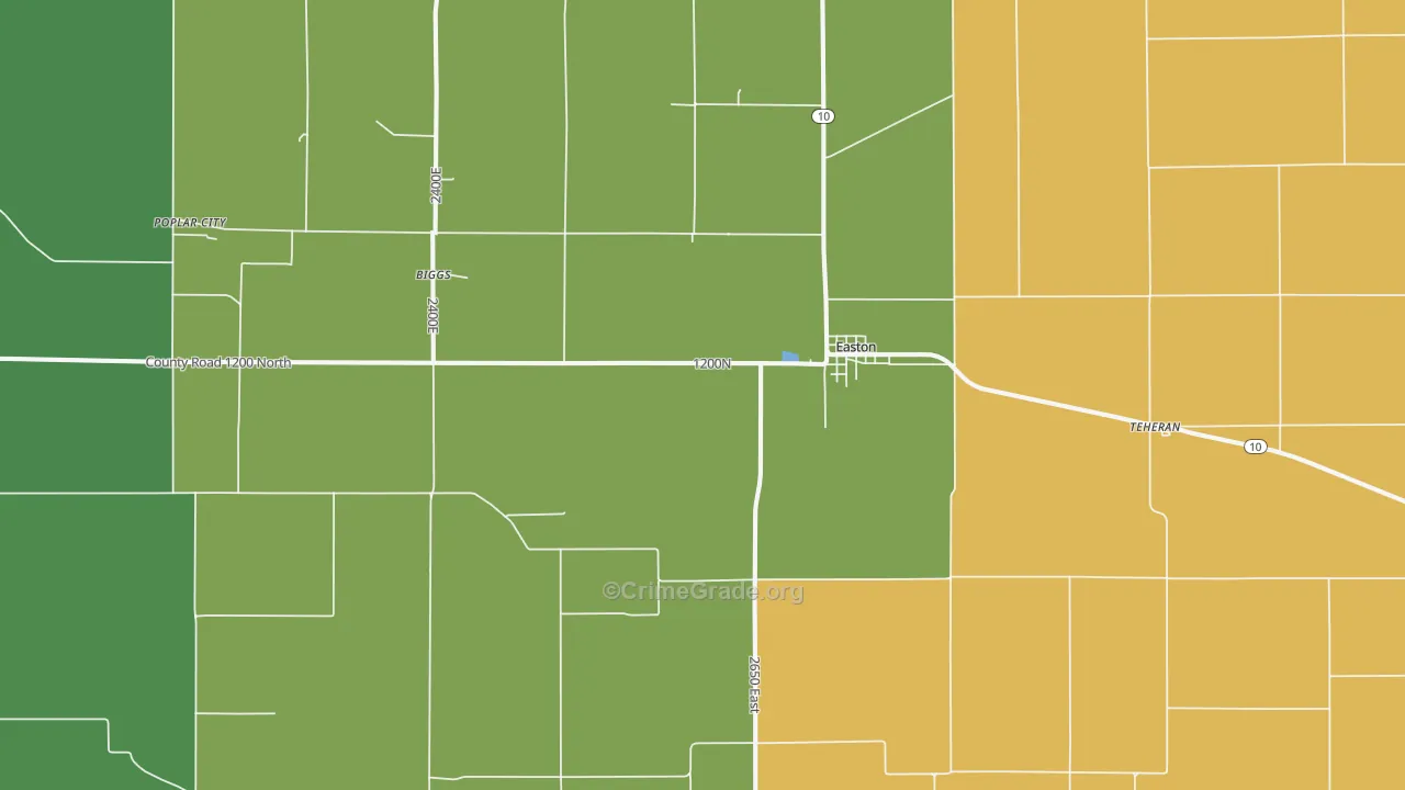 62633, IL Map of Drug-Related Crime Rates