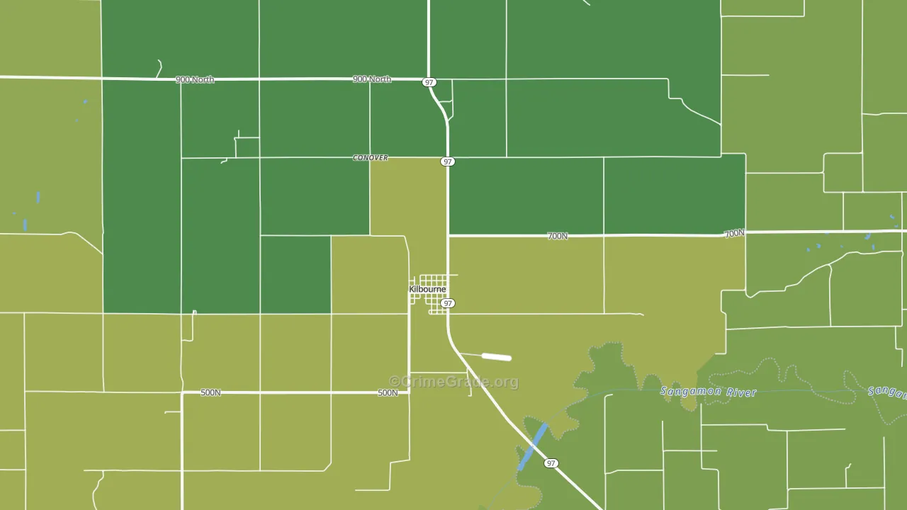 62655, IL Map of Drug-Related Crime Rates