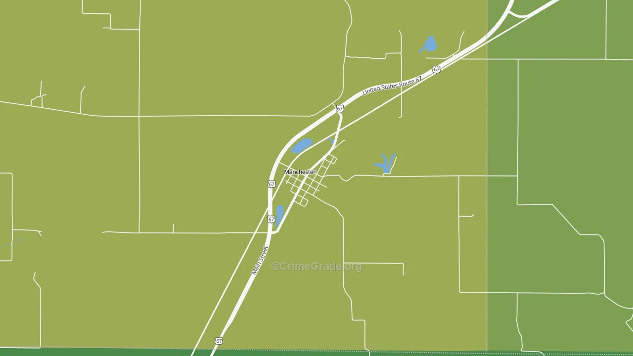 62663, IL Map of Drug-Related Crime Rates