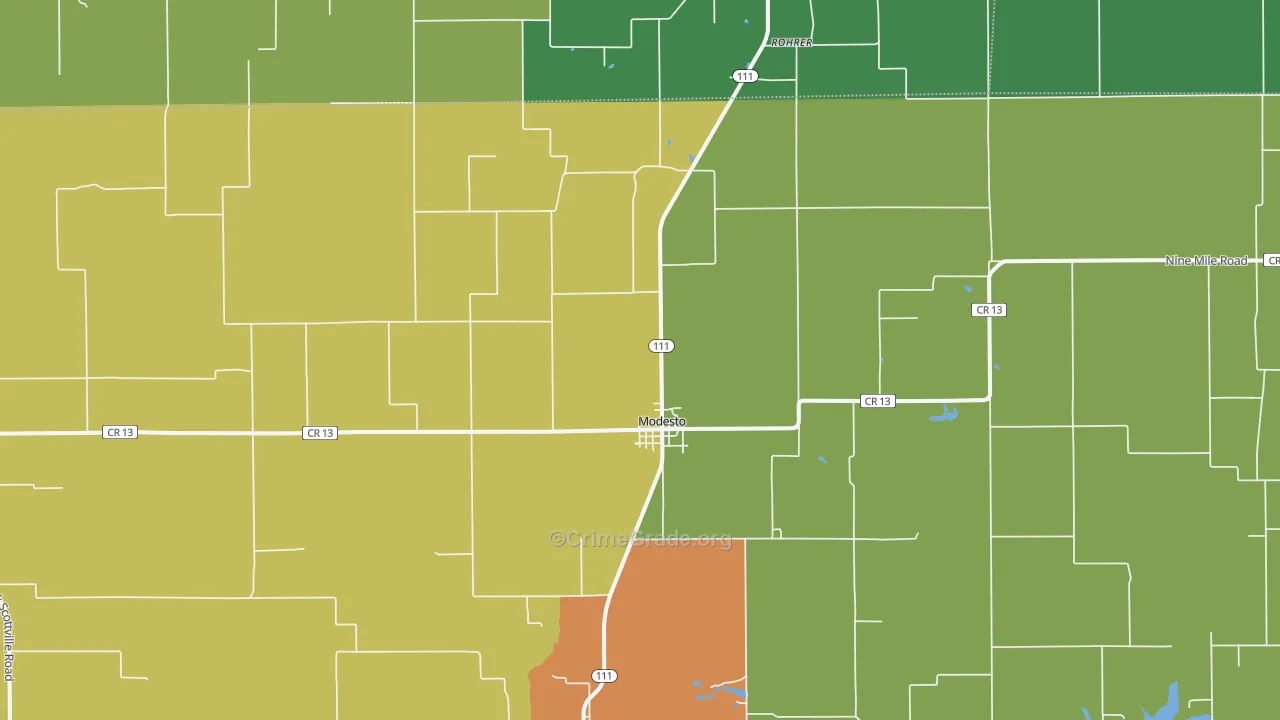 62667, IL Map of Drug-Related Crime Rates