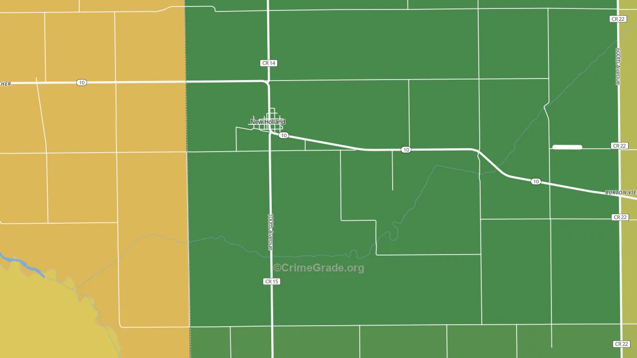 62671, IL Map of Drug-Related Crime Rates