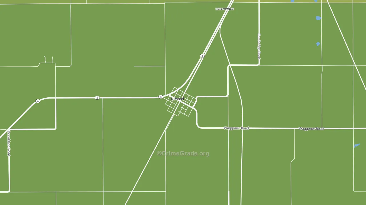 62672, IL Map of Drug-Related Crime Rates