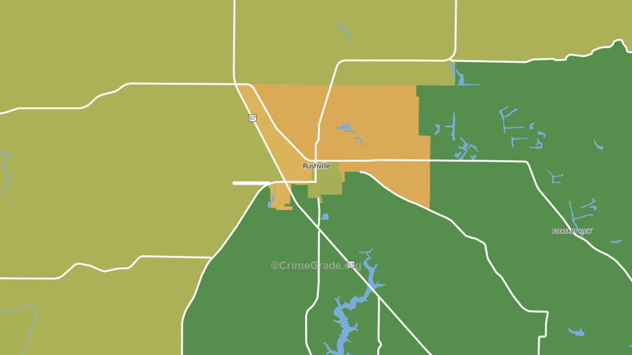 62681, IL Map of Drug-Related Crime Rates