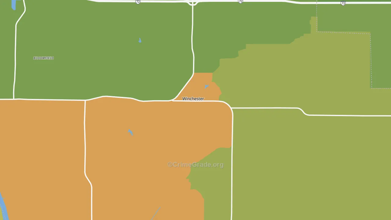 62694, IL Map of Drug-Related Crime Rates