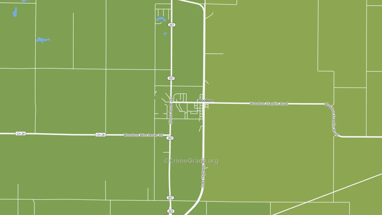 62695, IL Map of Drug-Related Crime Rates