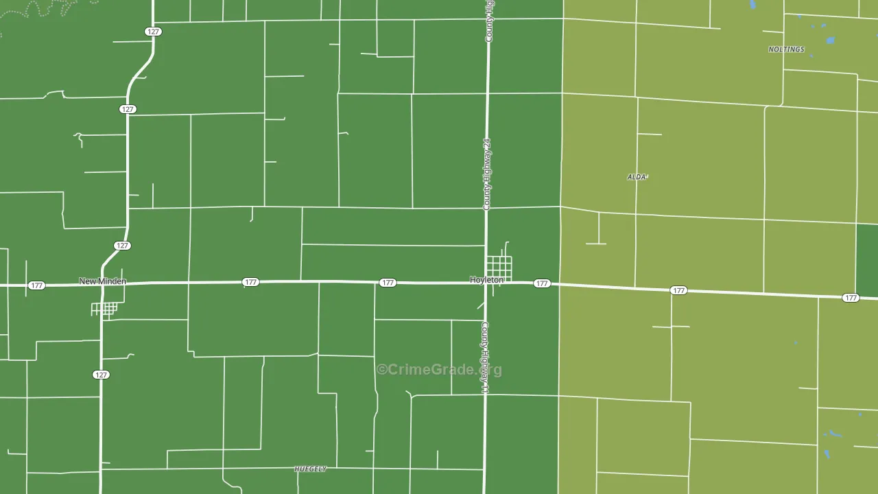 62803, IL Map of Drug-Related Crime Rates