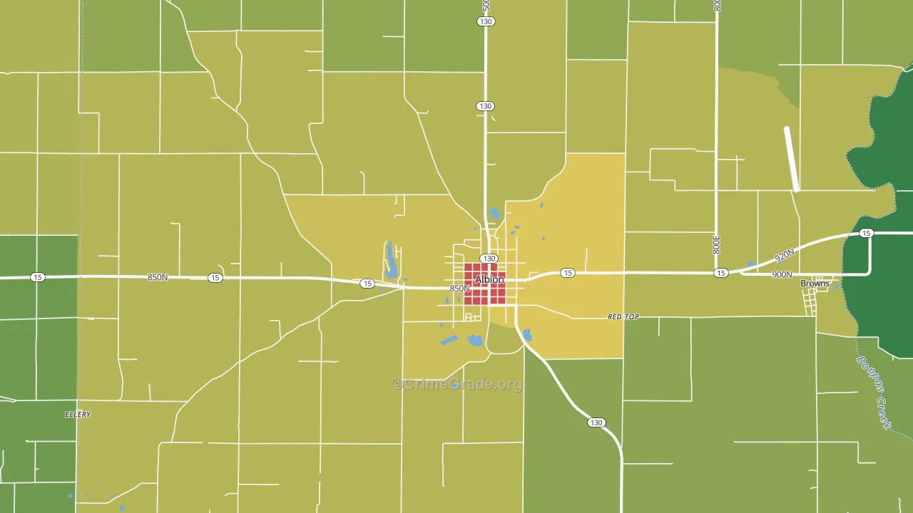 62806, IL Map of Drug-Related Crime Rates