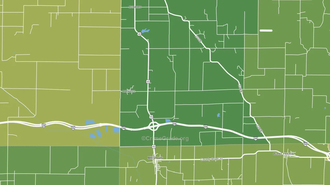 62809, IL Map of Drug-Related Crime Rates