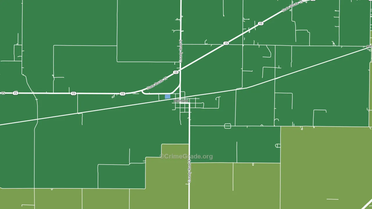 62811, IL Map of Drug-Related Crime Rates