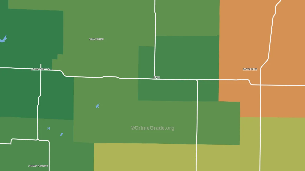 62823, IL Map of Drug-Related Crime Rates