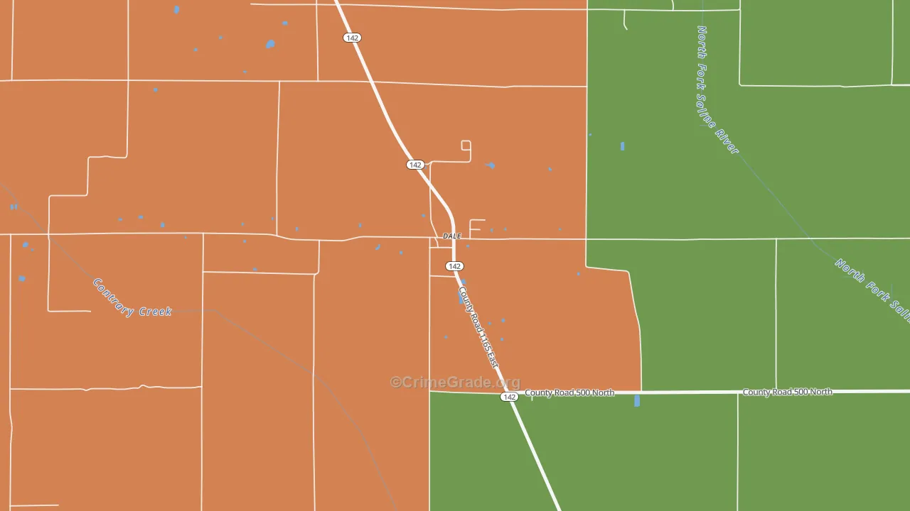 62829, IL Map of Drug-Related Crime Rates