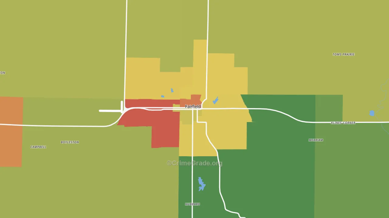 62837, IL Map of Drug-Related Crime Rates