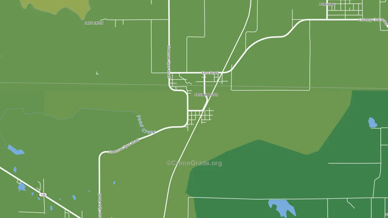 62841, IL Map of Drug-Related Crime Rates