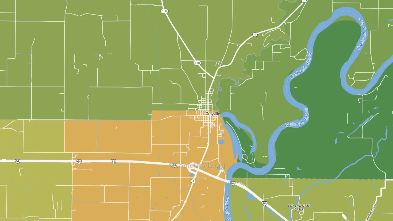 62844, IL Map of Drug-Related Crime Rates