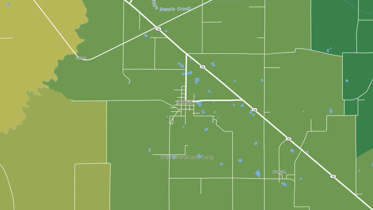 62856, IL Map of Drug-Related Crime Rates