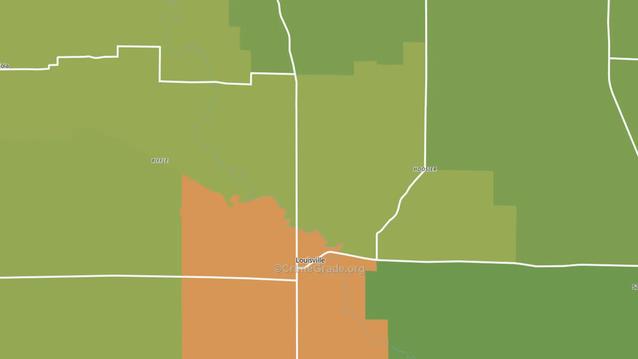 62858, IL Map of Drug-Related Crime Rates