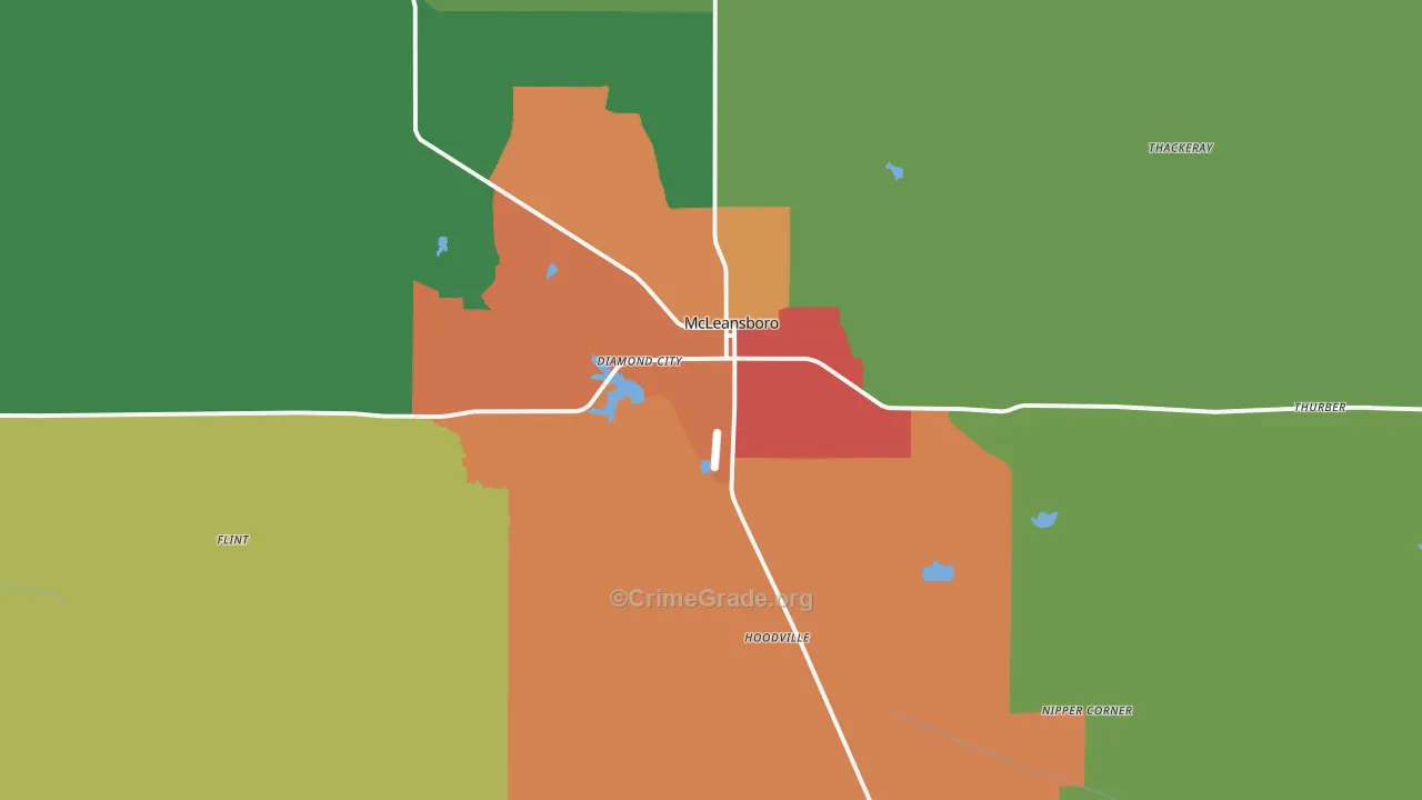 62859, IL Map of Drug-Related Crime Rates