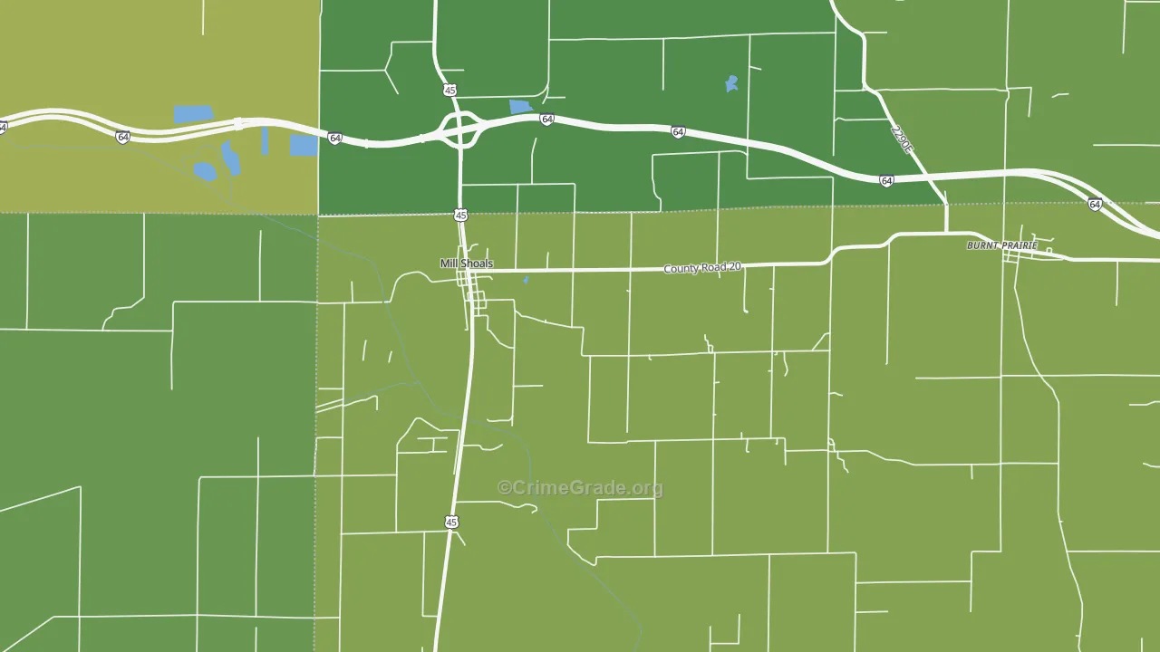 62862, IL Map of Drug-Related Crime Rates