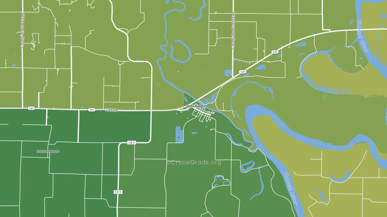 62867, IL Map of Drug-Related Crime Rates