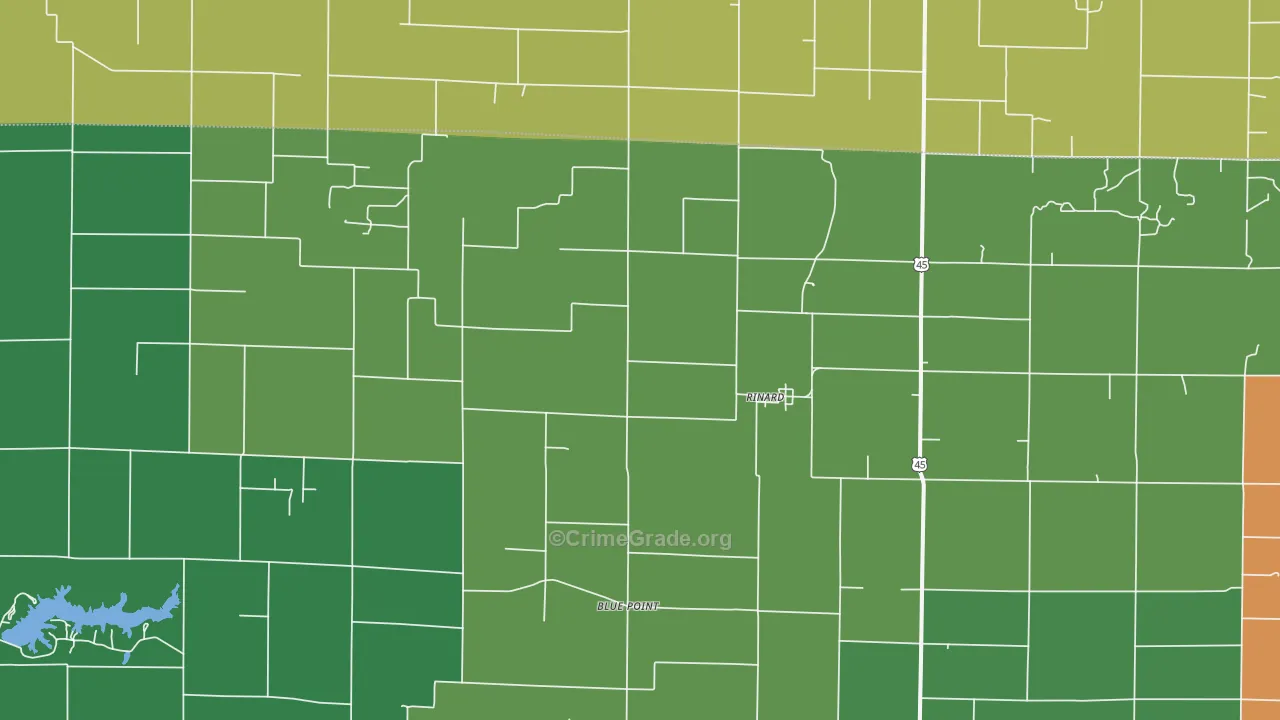 62878, IL Map of Drug-Related Crime Rates
