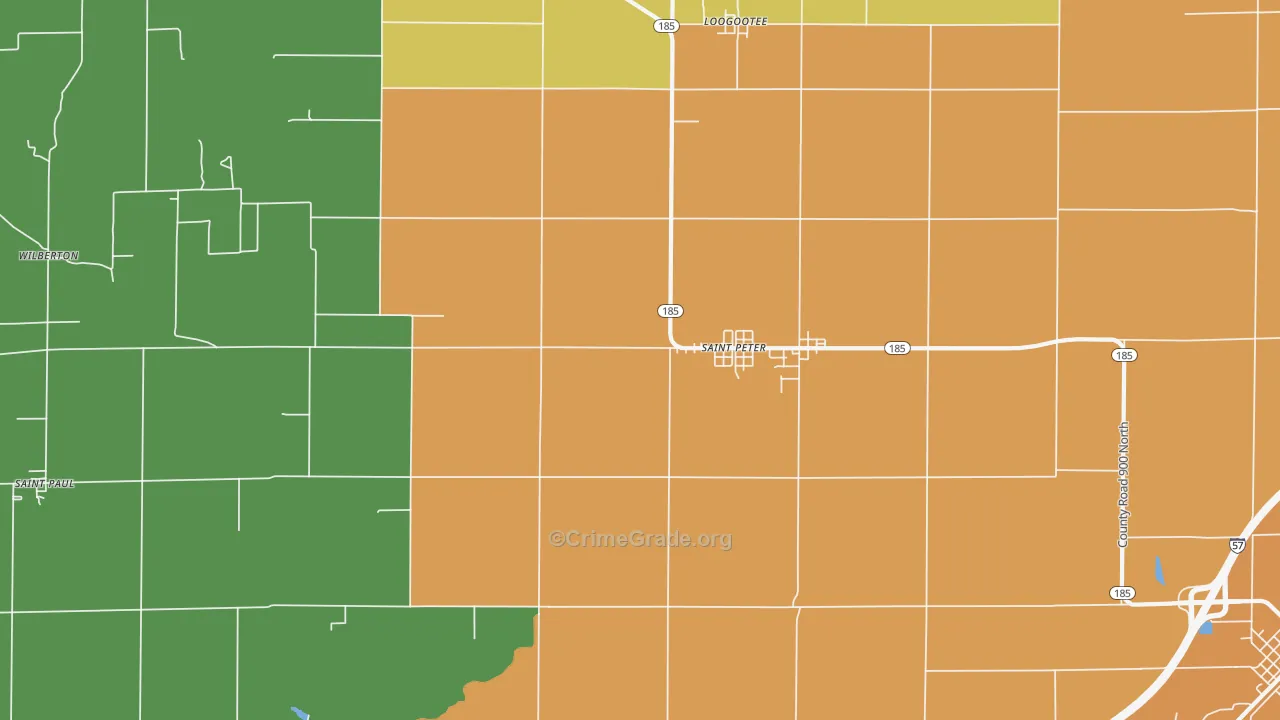 62880, IL Map of Drug-Related Crime Rates
