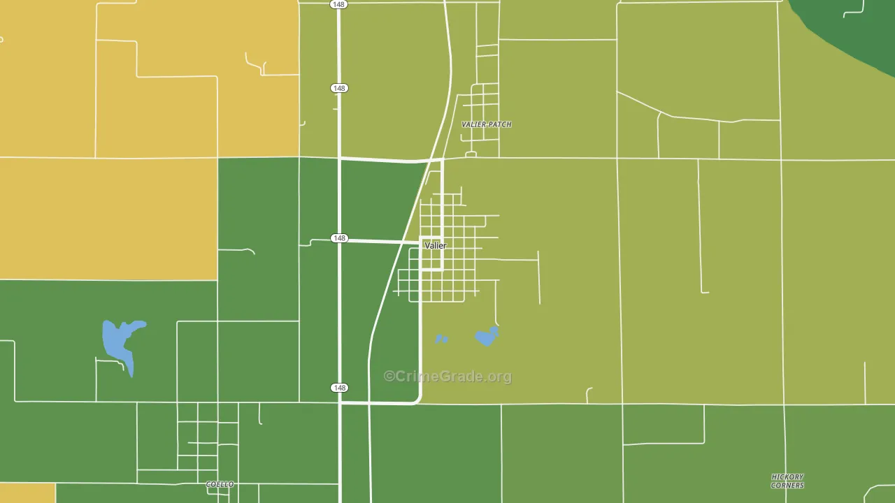 62891, IL Map of Drug-Related Crime Rates