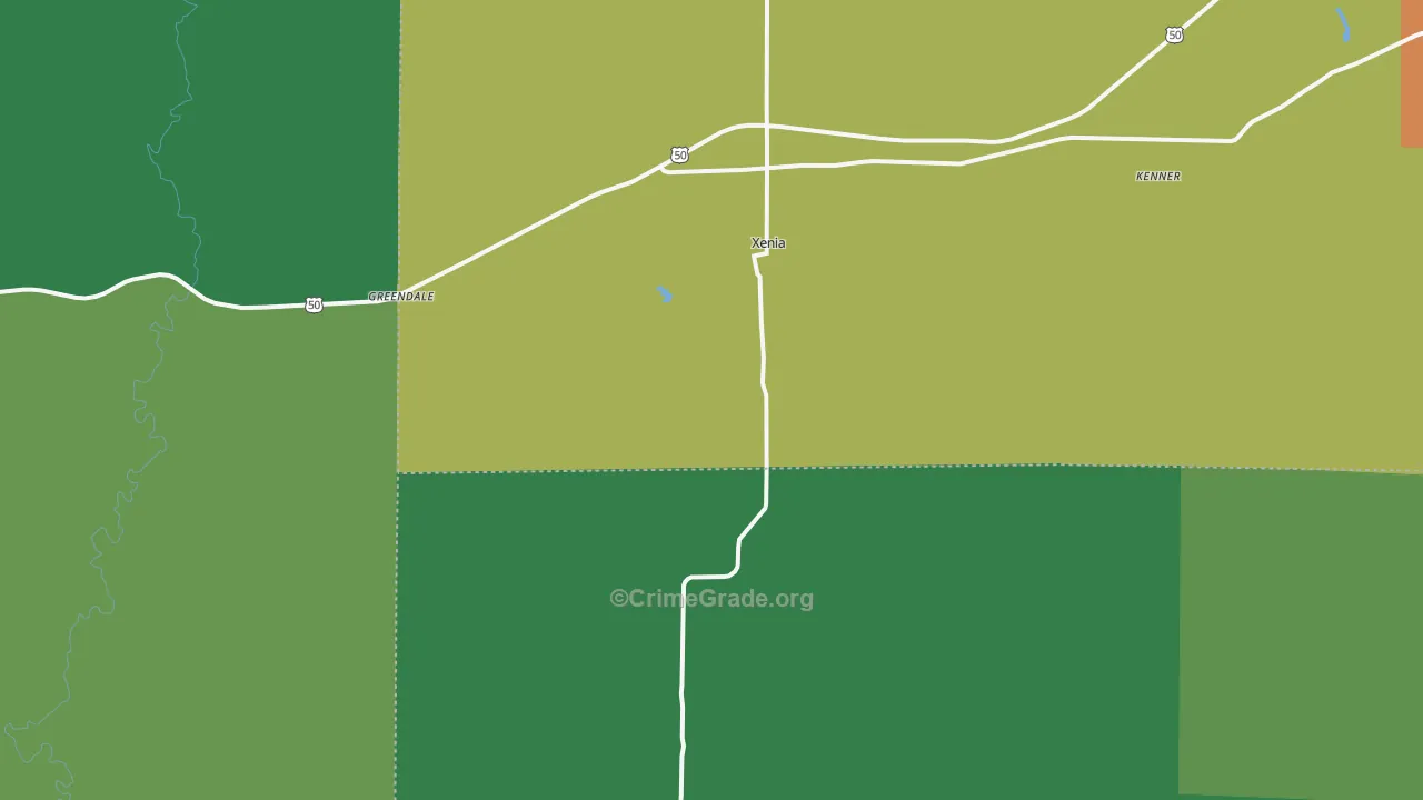 62899, IL Map of Drug-Related Crime Rates