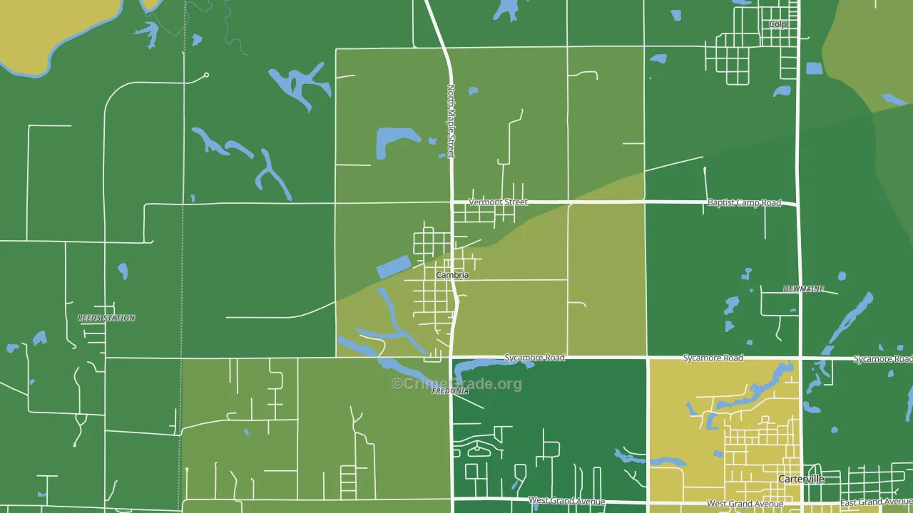 62915, IL Map of Drug-Related Crime Rates
